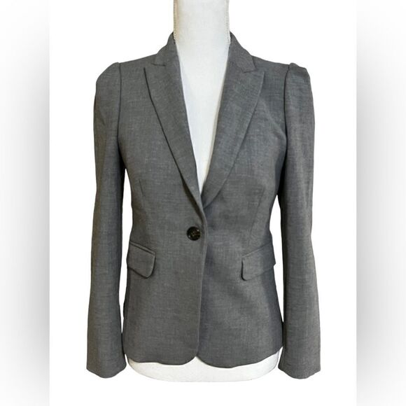 J. Crew 365 Puff Shoulder Blazer k3013 single button - Picture 2 of 6